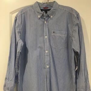 Tommy hilfiger striped button down shirt